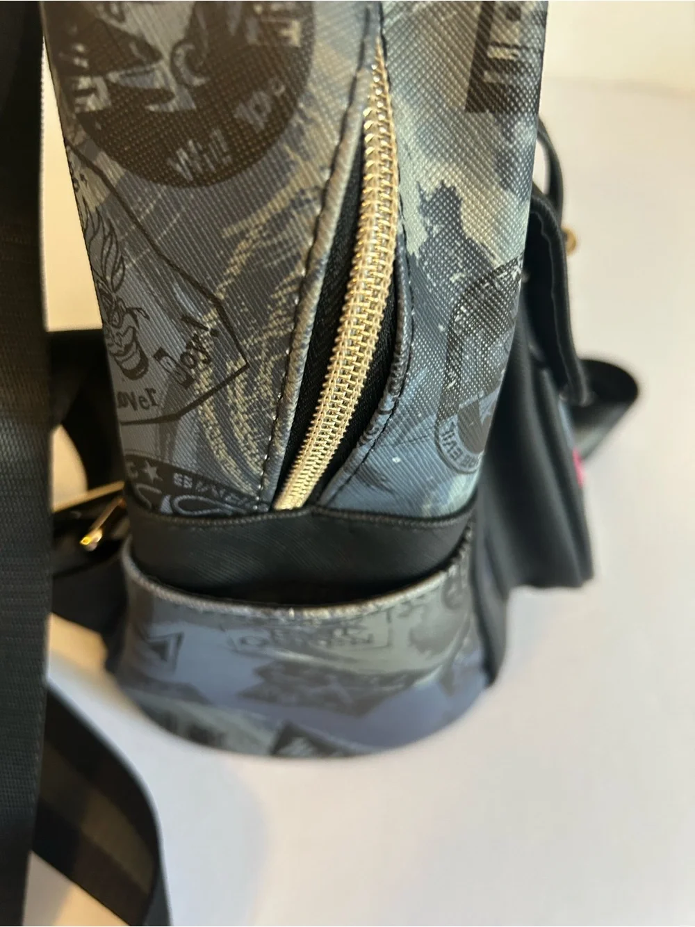 NWT Disney Villains Gray and Black Mini Backpack